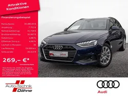 Blau / navarrablau (metallic) Gebraucht 2024 Audi A4 Basis Kombi | 39.480 € (Teuer)