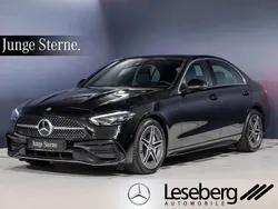Schwarz Gebraucht 2024 Mercedes C220 AMG Limousine | 41.980 € (Fairer Preis)