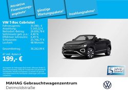 Deep black perleffekt/schwarz Gebraucht 2025 VW T-Roc Cabriolet Goal Cabrio | 31.980 € (Guter Preis)