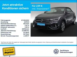 Grau Gebraucht 2024 VW T-Roc Cabriolet R-line Cabrio | 37.552 € (Etwas zu teuer)