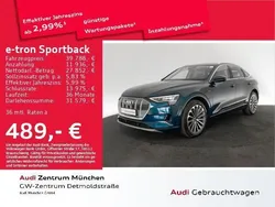 Galaxisblau metallic Gebraucht 2022 Audi e-tron Sportback Advanced SUV | 41.847 € (Guter Preis)