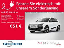 Gletscherweiß metallic (metallic) Gebraucht 2024 Audi Q6 e-tron Advanced SUV | 71.890 € (Fairer Preis)