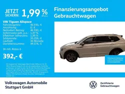 Oryxweiß perlmutteffekt Gebraucht 2024 VW Tiguan Allspace R-line SUV | 46.930 € (Teuer)