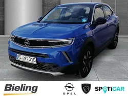 Lackierung voltaic blue met/ty Gebraucht 2023 Opel Mokka Elegance SUV | 20.850 € (Fairer Preis)