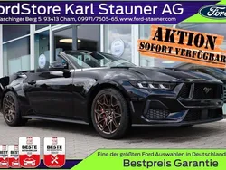 Black metallic Neu 2025 Ford Mustang GT Convertible Cabrio | 63.480 € (Etwas zu teuer)
