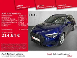 Blau Gebraucht 2024 Audi A3 Sportback Sport Limousine | 30.830 € (Superpreis)