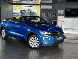 Blau Gebraucht 2021 VW T-Roc Cabriolet R-line Cabrio | 27.900 € (Fairer Preis)