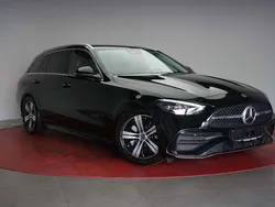 Schwarz Gebraucht 2022 Mercedes C220 AMG line Kombi | 33.490 € (Etwas zu teuer)