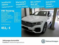 Pure white Gebraucht 2021 VW Touareg R-line SUV | 41.439 € (Guter Preis)