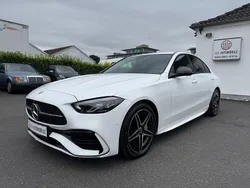 Weiß Gebraucht 2023 Mercedes C220 AMG line Limousine | 39.995 € (Etwas zu teuer)