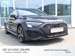 Mythosschwarz metallic Gebraucht 2024 Audi A3 S-Line Limousine | 43.529 €