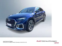 Navarrablau metallic (metallic) Gebraucht 2022 Audi Q5 Sportback S-Line SUV | 41.810 € (Fairer Preis)