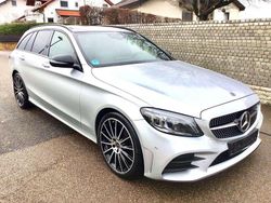 Iridiumsilber perlmut Gebraucht 2021 Mercedes C220 AMG line Kombi | 21.990 € (Guter Preis)