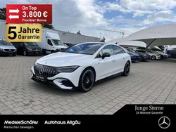 Manufaktur lack manufaktur opalithweiß b (metallic) Gebraucht 2024 Mercedes EQE AMG 53 AMG Limousine | 78.260 € (Teuer)