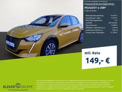 Faro gelb Gebraucht 2021 Peugeot e-208 Active Kleinwagen | 14.590 € (Fairer Preis)