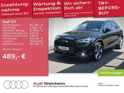 Mythosschwarz metallic Gebraucht 2024 Audi Q3 S-Line SUV | 44.999 € (Etwas zu teuer)
