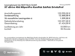 Saphirschwarz metallic (schwarz) Neu 2025 BMW X7 Comfort Edition SUV | 123.990 € (Fairer Preis)