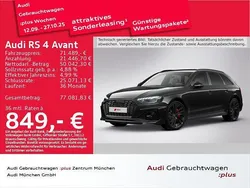Mythosschwarz metallic Gebraucht 2022 Audi RS4 Ambiente Kombi | 71.489 € (Teuer)
