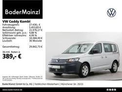 Reflexsilber metallic (metallic) Gebraucht 2021 VW Caddy Basis Van / Kleinbus | 27.430 € (Fairer Preis)