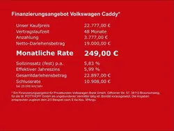Weiss Gebraucht 2022 VW Caddy Van / Kleinbus | 22.777 € (Guter Preis)