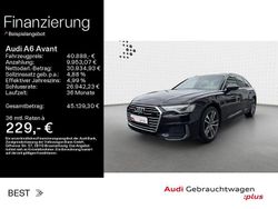 Mythosschwarz metallic Gebraucht 2023 Audi A6 S-Line Kombi | 40.888 € (Fairer Preis)