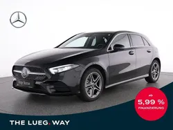 Schwarz metalliclack kosmossch Gebraucht 2022 Mercedes A250 AMG Limousine | 29.685 € (Fairer Preis)