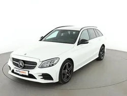 Weiß Gebraucht 2021 Mercedes C180 AMG line Kombi | 28.430 € (Fairer Preis)