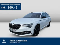 Moonweiss metallic met. Gebraucht 2022 Skoda Superb SportLine Kombi | 28.440 € (Fairer Preis)