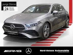 Metalliclack mountaingrau Gebraucht 2024 Mercedes A180 AMG Limousine | 31.890 € (Fairer Preis)