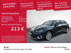 Grau Gebraucht 2024 Audi A3 Sportback Advanced Limousine | 27.990 € (Fairer Preis)