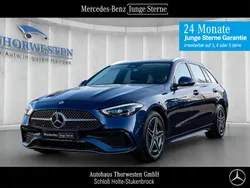Lack sodalithblau Gebraucht 2024 Mercedes C300e AMG Line Premium Kombi | 46.250 € (Guter Preis)