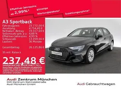 Brillantschwarz Gebraucht 2022 Audi A3 Sportback e-tron Design Limousine | 23.772 € (Fairer Preis)