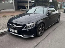 Schwarz Gebraucht 2017 Mercedes C220 AMG line Cabrio | 23.700 € (Superpreis)