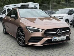 Rosegold metalliclack Gebraucht 2021 Mercedes CLA200 AMG line Coupé | 32.500 € (Etwas zu teuer)