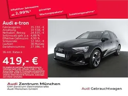 Brillantschwarz Gebraucht 2022 Audi e-tron Advanced SUV | 35.193 € (Teuer)