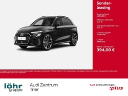 Mythosschwarz metallic Gebraucht 2024 Audi A3 Sportback S-Line Limousine | 42.980 € (Guter Preis)