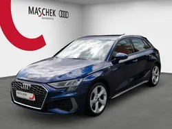 Navarrablau metallic Gebraucht 2023 Audi A3 Sportback S-Line Limousine | 30.540 € (Superpreis)