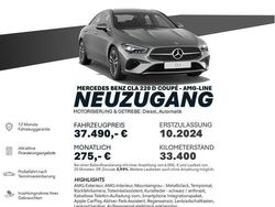 Grau Gebraucht 2024 Mercedes CLA220 AMG line Limousine | 37.490 € (Etwas zu teuer)