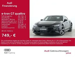 Mythosschwarz metallic Gebraucht 2022 Audi e-tron GT quattro Ambiente Limousine | 56.710 € (Superpreis)