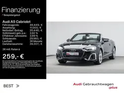 Mythosschwarz metallic/verdeck schwarz (metallic) Gebraucht 2024 Audi A5 Cabriolet Cabrio | 46.449 € (Teuer)
