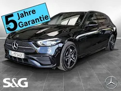 Obsidianschwarz Gebraucht 2024 Mercedes C300e AMG Kombi | 53.749 € (Guter Preis)