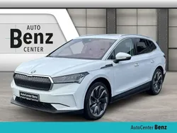 Moonweiß (metallic) Gebraucht 2021 Skoda Enyaq iV ecoSuite SUV | 33.490 € (Fairer Preis)