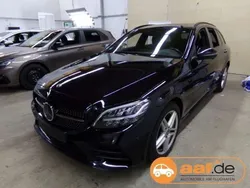 Schwarz Gebraucht 2021 Mercedes C220 AMG line Kombi | 25.950 € (Guter Preis)