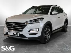 Polar white / sol Gebraucht 2019 Hyundai Tucson Premium SUV | 21.890 € (Fairer Preis)
