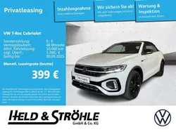 Pure white/schwarz Neu 2025 VW T-Roc Cabriolet R-line Cabrio | 47.699 € (Etwas zu teuer)
