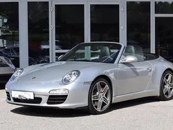 Arktissilbermetallic Gebraucht 2009 Porsche 911 Carrera 4S Cabriolet Chrono Cabrio | 73.900 € (Teuer)