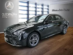 Metalliclack obsidianschwarz Gebraucht 2021 Mercedes E300 AMG Limousine | 36.980 € (Fairer Preis)
