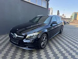 Obsidianschwarz metalliclack Gebraucht 2019 Mercedes C220 AMG line Kombi | 19.950 € (Guter Preis)
