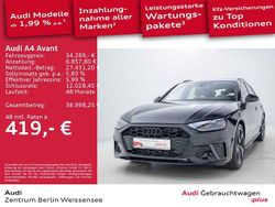 Mythosschwarz metallic Gebraucht 2024 Audi A4 S-Line Kombi | 34.289 € (Superpreis)