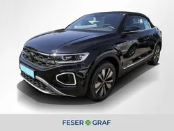 Deep black perleffekt schwarz Gebraucht 2024 VW T-Roc Cabriolet Move Cabrio | 29.440 € (Superpreis)